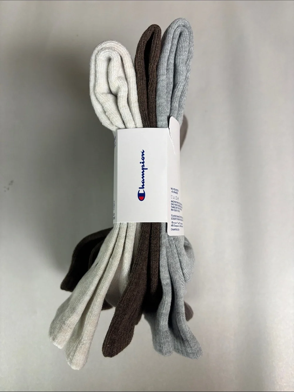 New Champion Socks Men’s 5 Pair Performance Crew Sock Athletic Casual Activewear
